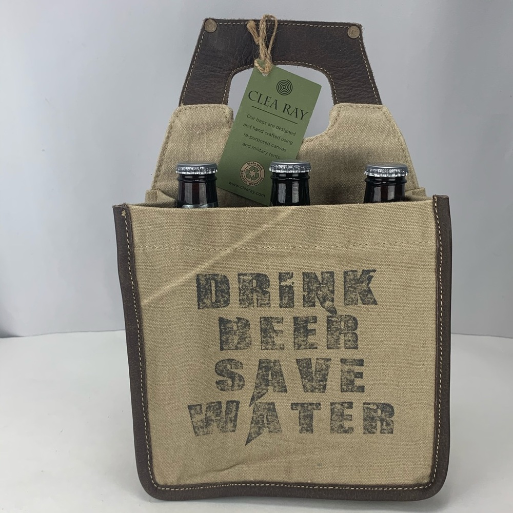 Beer Caddy Made From Repurposed Tent Canvas